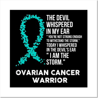 The Devil- Ovarian Cancer Awareness Support Ribbon Posters and Art